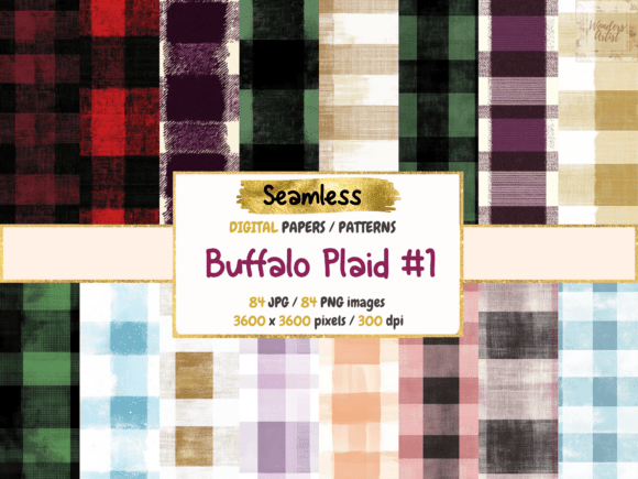 Buffalo Plaid 1 Seamless Digital Papers