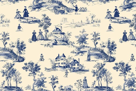 French Countryside Scenes Print Design: A Timeless Element for Modern Creativity