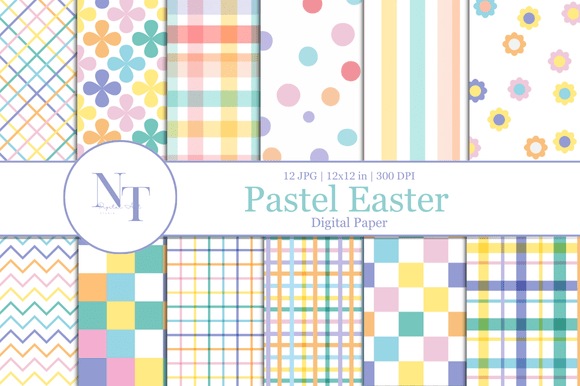 Pastel Easter Digital Paper: A Springtime Crafting Essential