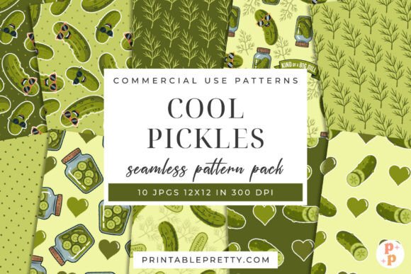 Playful Pickle Digital Paper: A Humorous and Functional Creative Resource