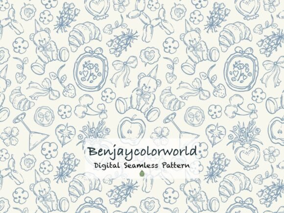 Teddy Bear Toile: A Versatile and Charming Seamless Pattern