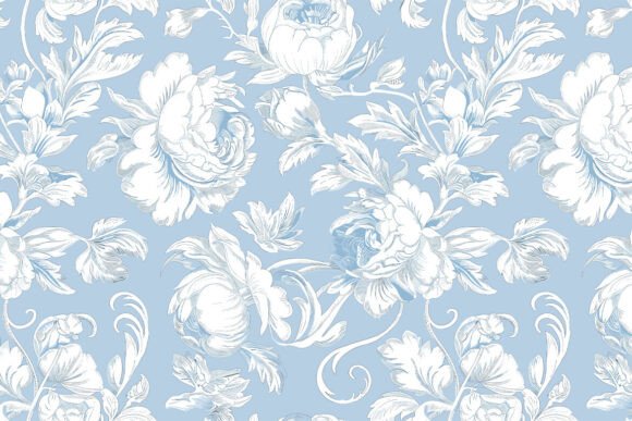 Toile de Jouy Floral Blue Chinoiseries 31: A Timeless Pattern for Modern Creativity